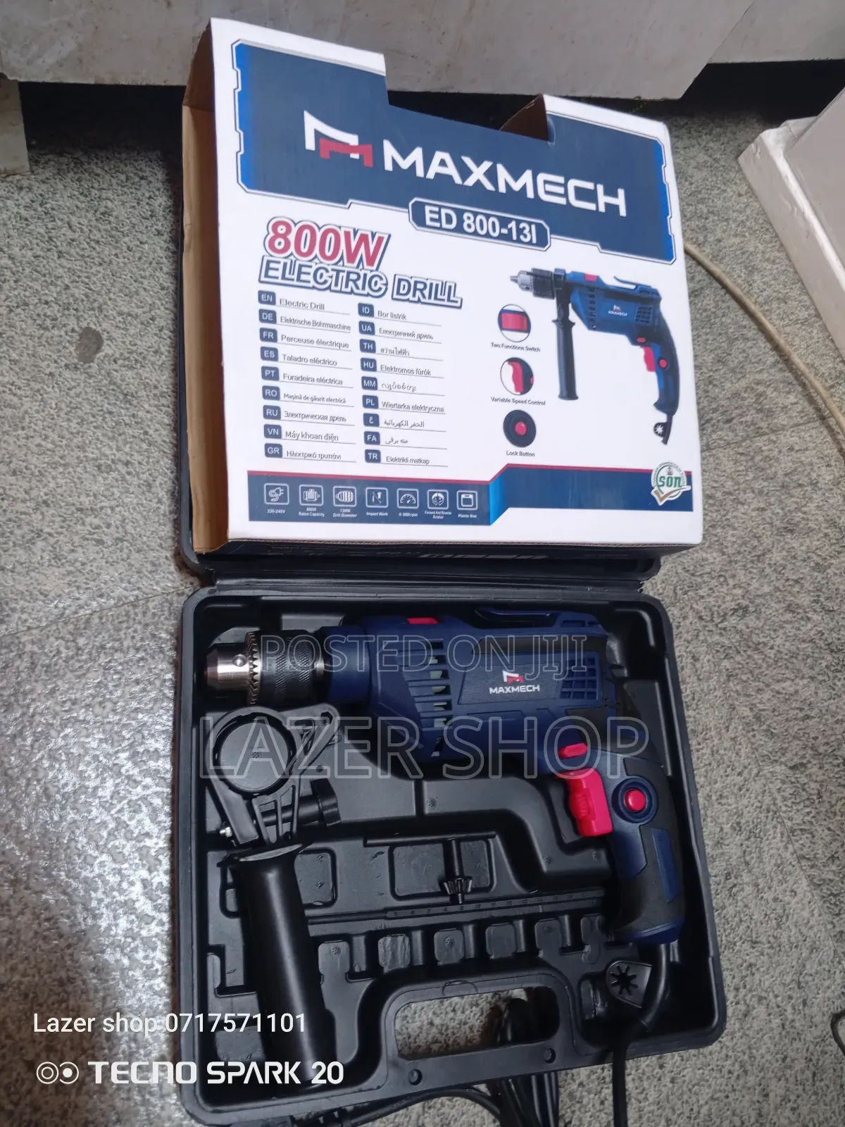 800w Maxmech Electric Drill
