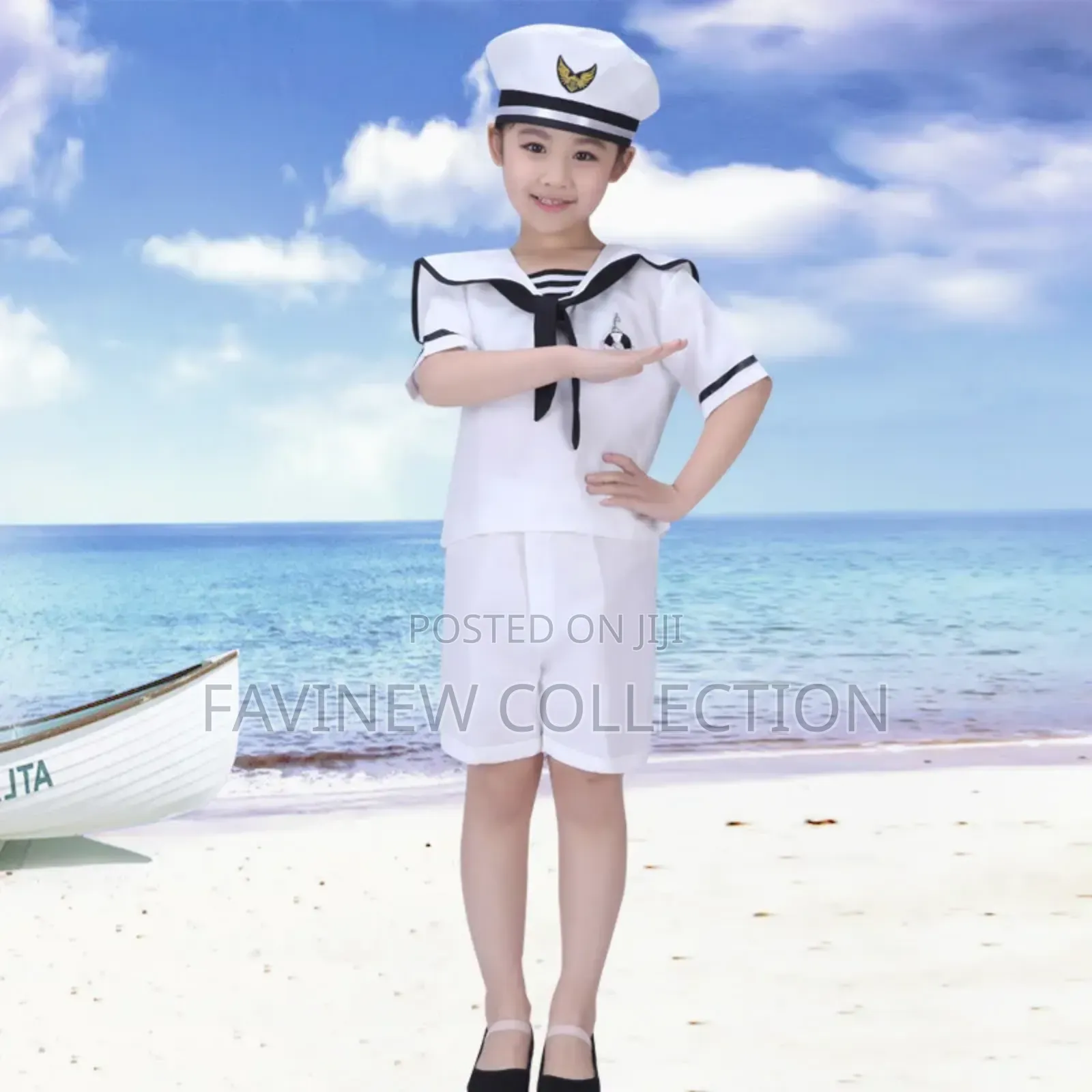 Professional Children's Marine Hostess Host Sailor Costume