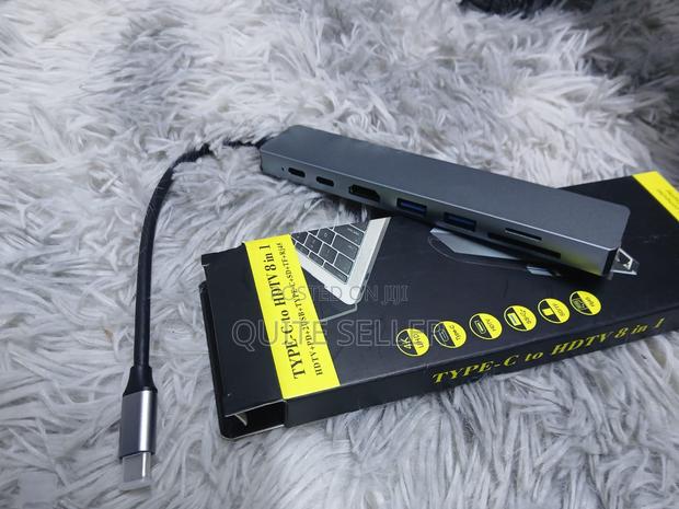Type-C Usb Hub1port X8 Multiple Ports, Offering Connectivity