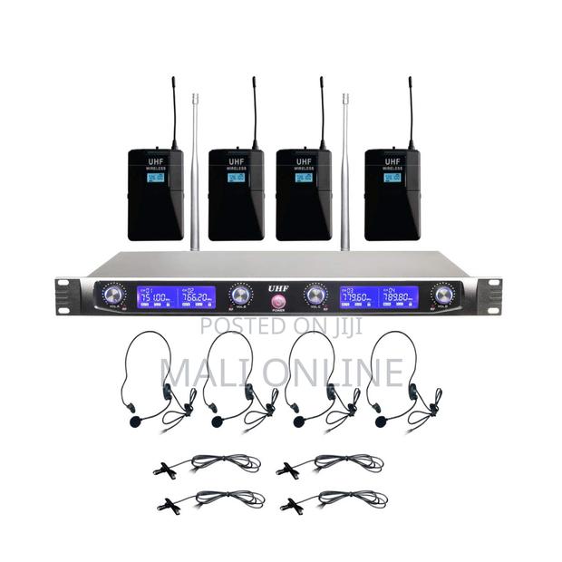 4-channel Uhf Wireless Microphone System 4 Lapel Mics - main view