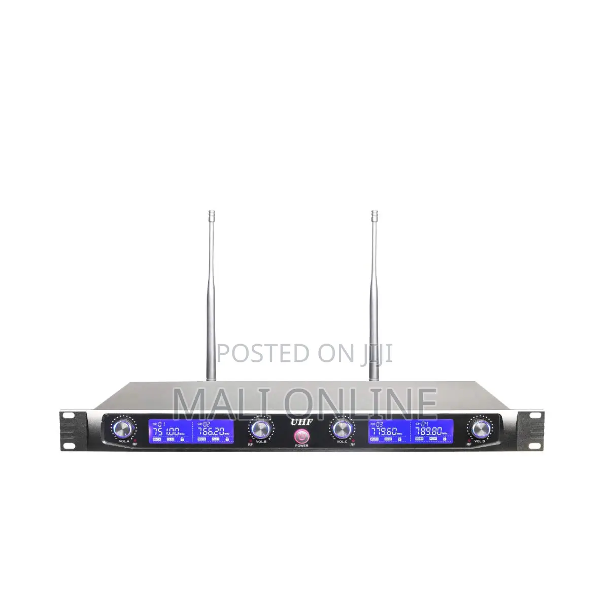 4-channel Uhf Wireless Microphone System 4 Lapel Mics