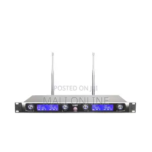 4-channel Uhf Wireless Microphone System 4 Lapel Mics