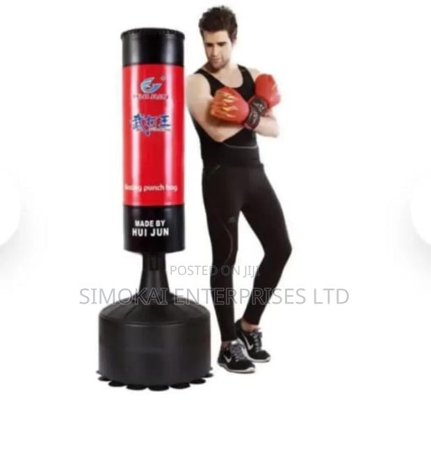 Free Standing Punching Bag With Gloves - main view