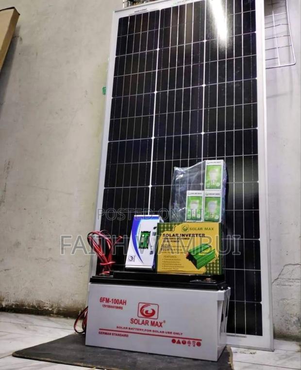 100ah Solar System Kits + 100ah Battery/Inverter/ Controller