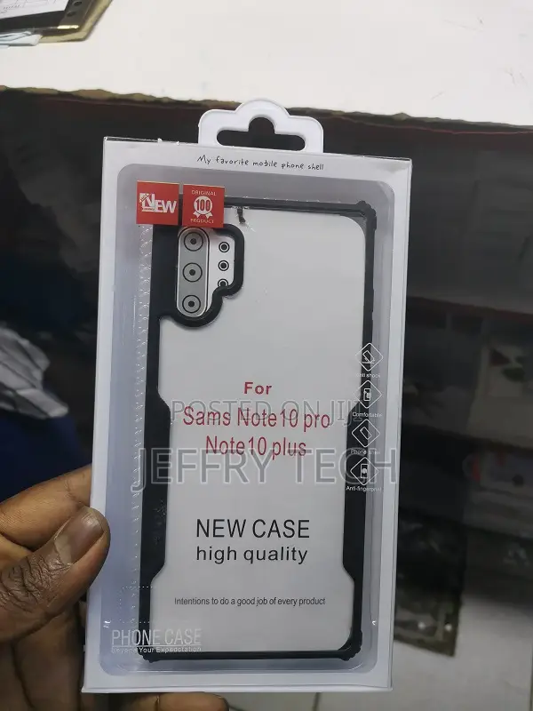 Samsung Galaxy Note10 Plus (Transparent, Black) Protect Your