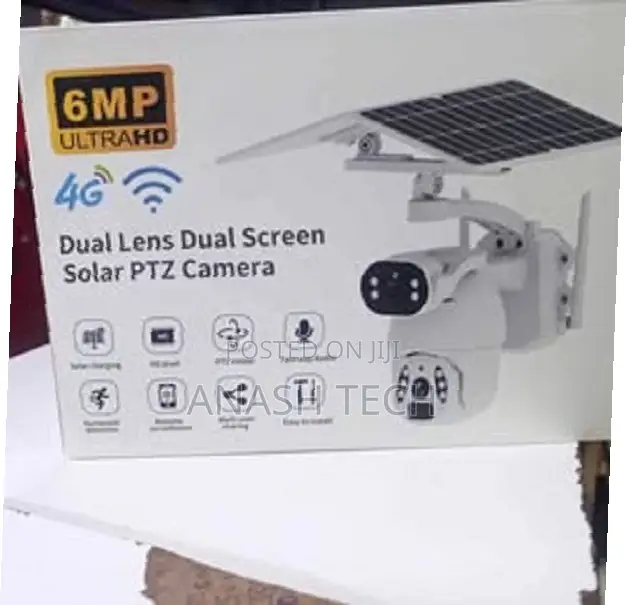 4g Ubox Dual Lense Ubox 6mp Wireless Outdoor Solar PTZ 6mp