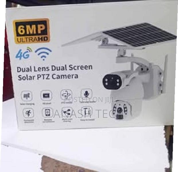 4g Ubox Dual Lense Ubox 6mp Wireless Outdoor Solar PTZ 6mp
