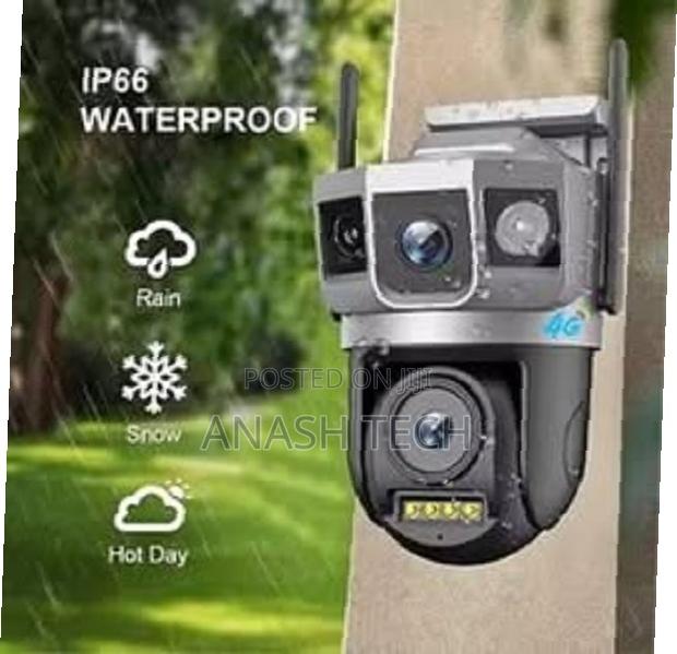 Dual Wifi Solar Camera With Double Lens V380 Pro CCTV