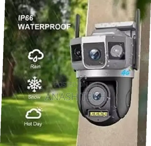 Dual Wifi Solar Camera With Double Lens V380 Pro CCTV