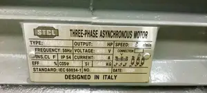 Three Phase Asynchronous 7.5hp Low Speed Motor