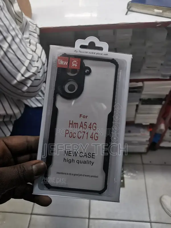 Redmi A5 Back Cover Case|Transparent Back Cover Case With C
