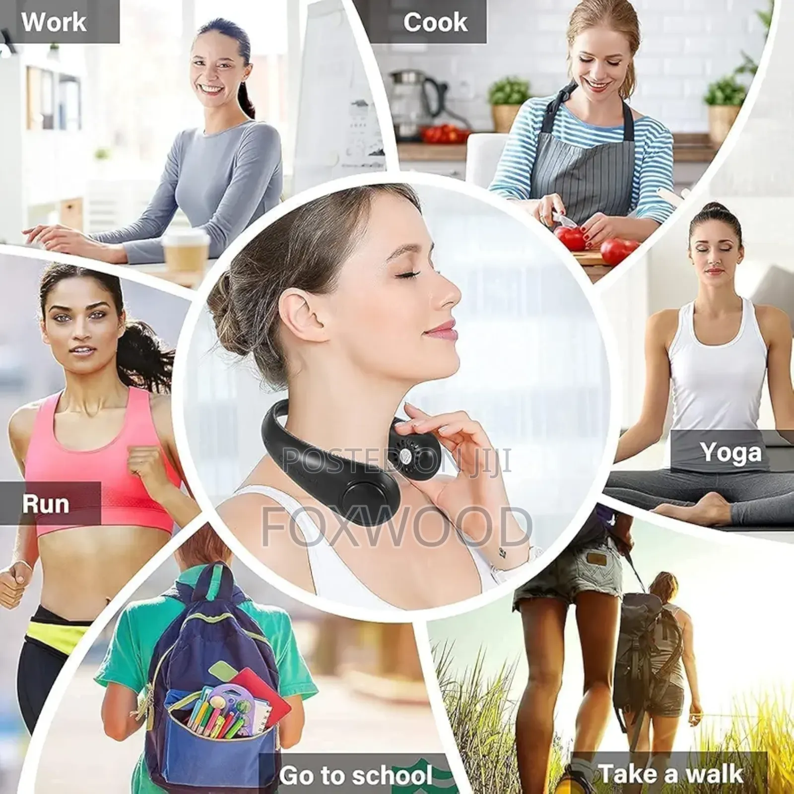 Portable Neck Fan Rechargeable (Usb)