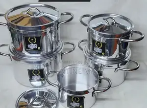 5pc Aluminium Cooking Pot 
Heavy Duty ✓