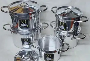 5pc Aluminium Cooking Pot 
Heavy Duty ^ 