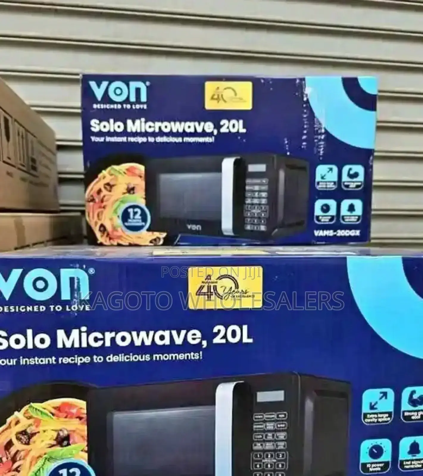 Black 20 Litres Von Microwave Oven Va/M-20m*
