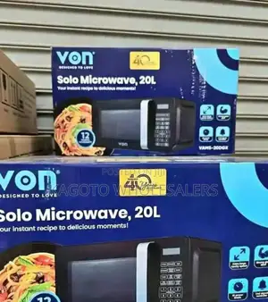 Black 20 Litres Von Microwave Oven Va/M-20m*