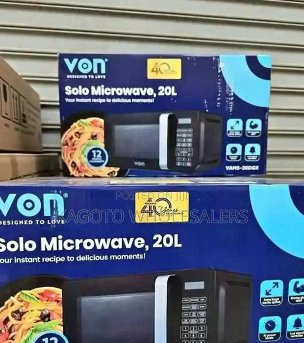Black 20 Litres Von Microwave Oven Va/M-20m*