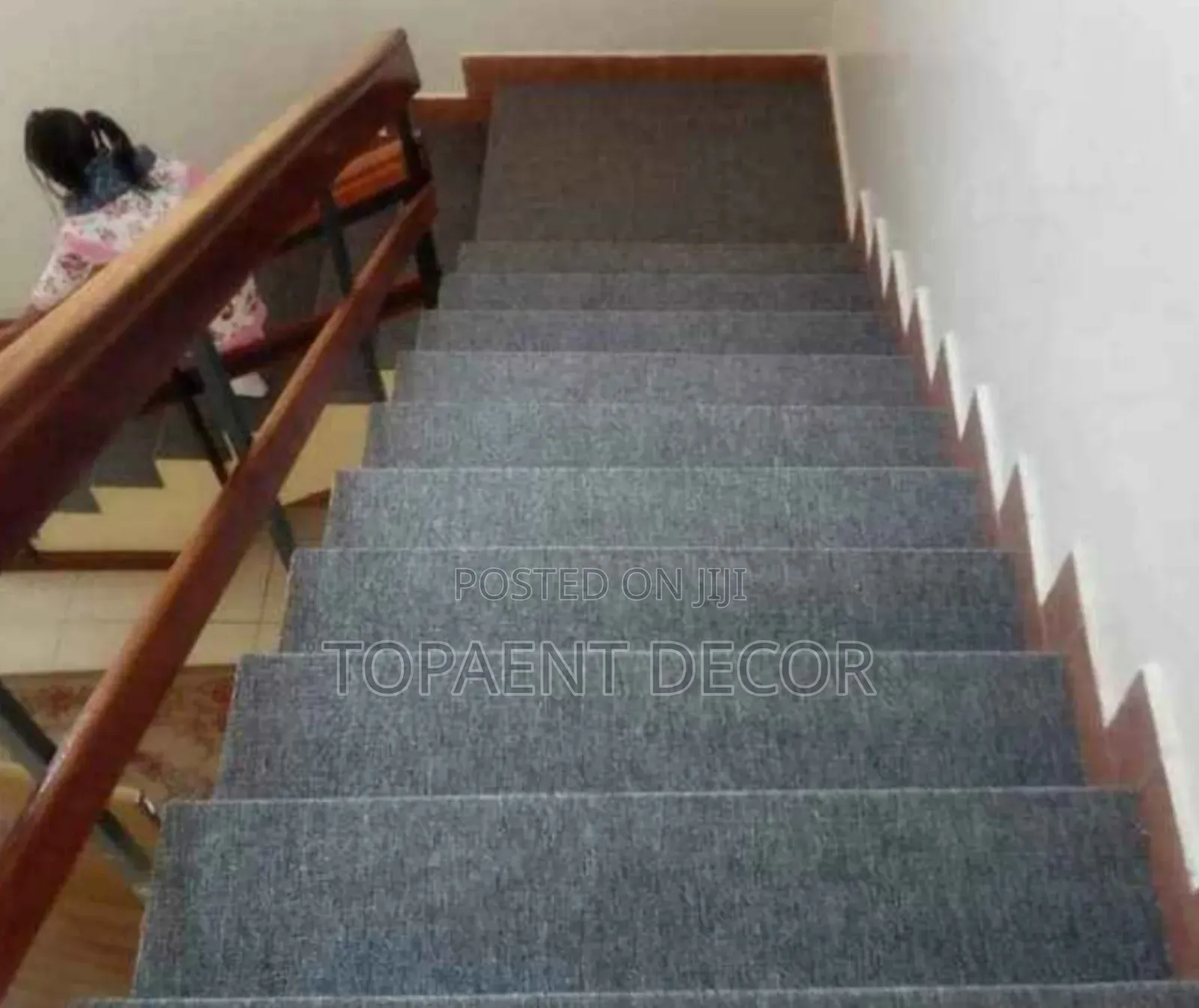 Delta Dark Grey Staircase Wall to Wall Carpets