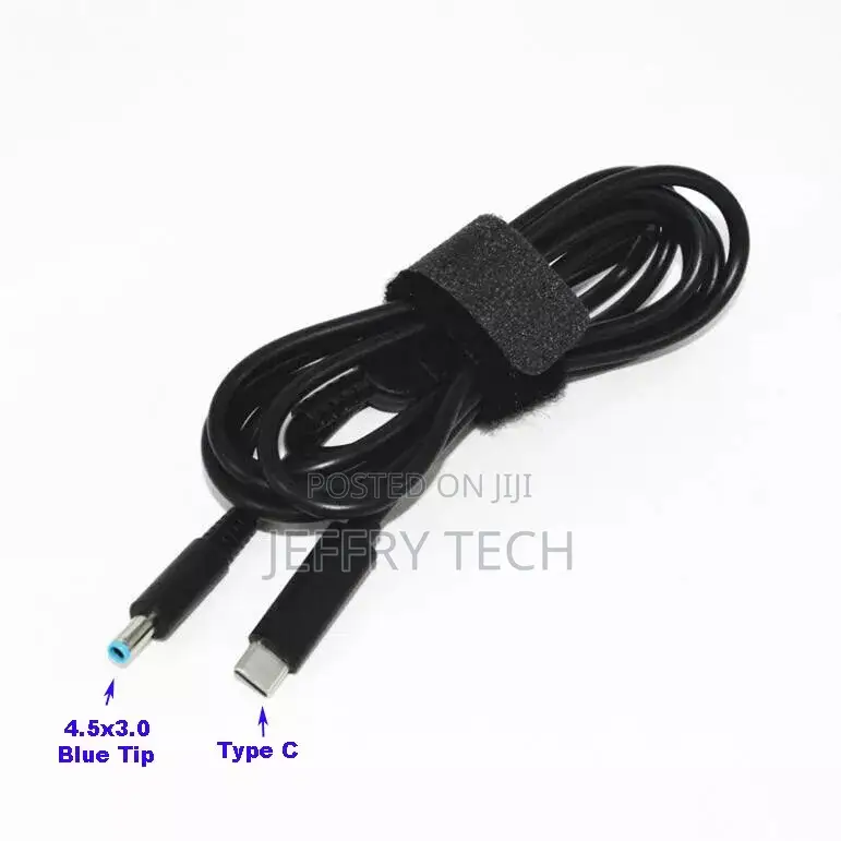 Usb Type C to 4.5x3.0mm Pd Charger Cable Power Cable for Hp