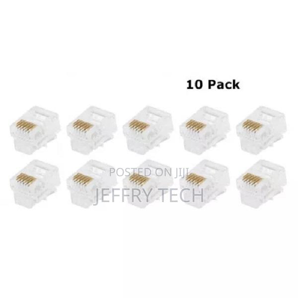 Rj11 6 Pin Crimp Connector (10 Pack)