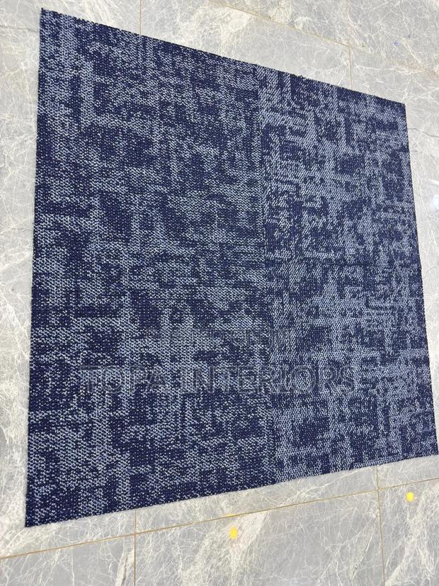 Blue Themed Tile Carpets for Sale Per Square Metre