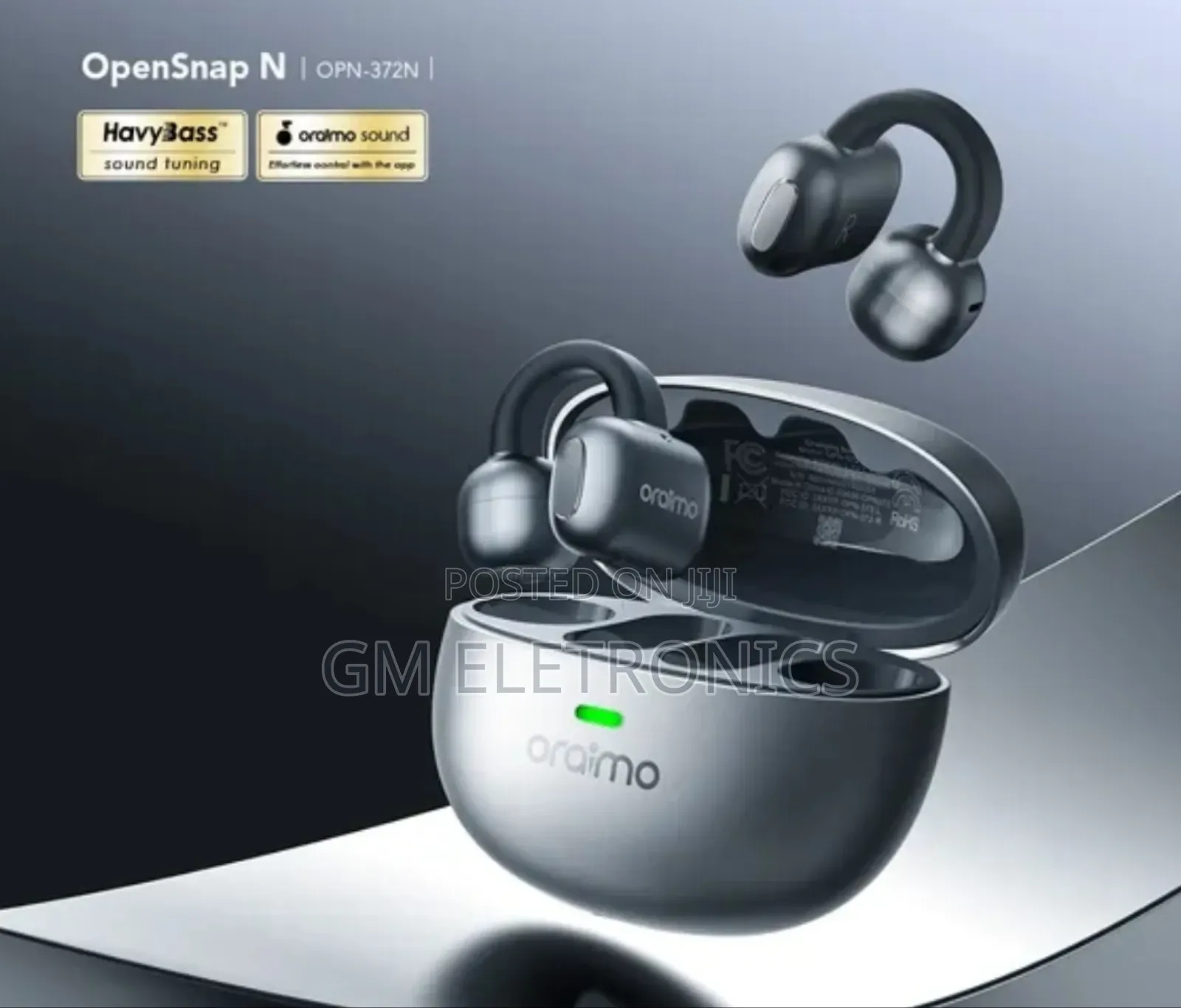 Original Opensnap N Clip Opn-372n Earbuds- Black.