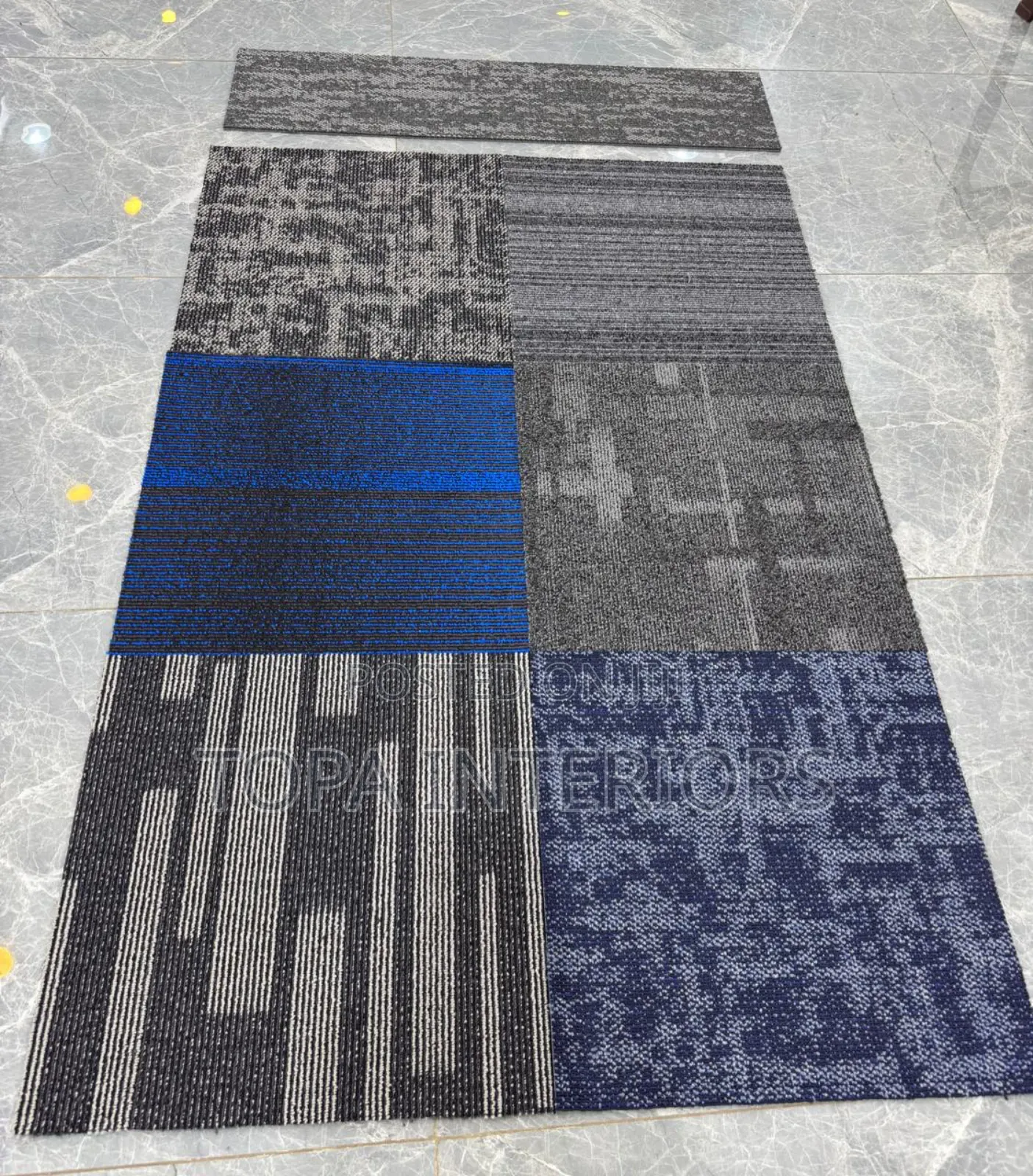 Floor Insulation Carpet Tiles With Rubber for Office Floors