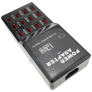 Power Adapter Strip Usb a Female 5vdc 12a With 12 Usb Ports