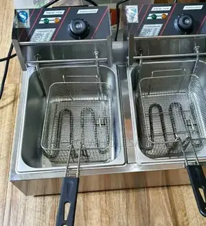 Nunix Double Deep Fryer Stainless Steel 6l+6l Nu-12l*
