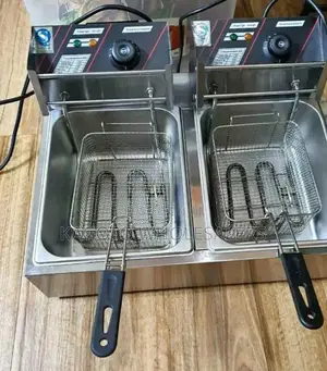 Nunix Double Deep Fryer Stainless Steel 6l+6l / Chipsnu-12l*