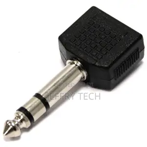 Stereo Audio TRS 1xjack 6.3mm Male to 2xjack 3.5mm Female