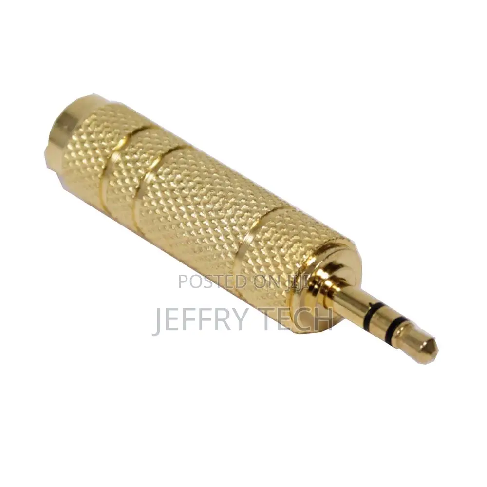 Audio Adapter 6.3mm Stereo TRS Jack-Female-to-Male 3.5mm