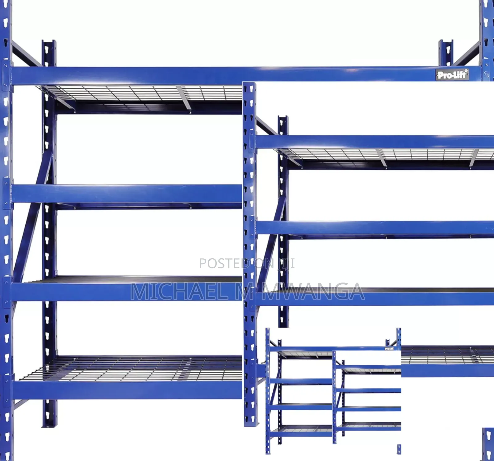 Strong Racking Shelves( 4 Levels, 2x2x0.5m)