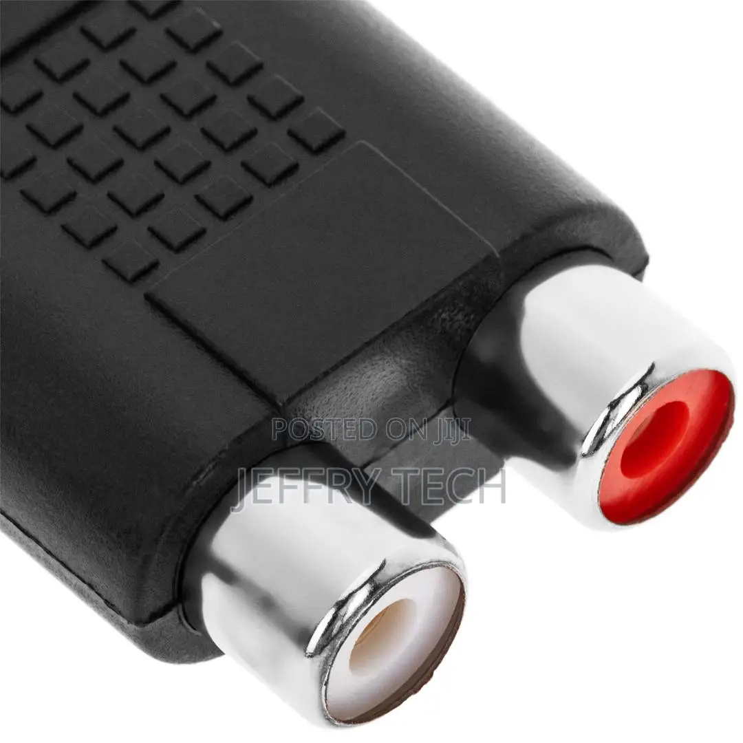 Jack Duplicator 6.3mm TRS Stereo Audio Male to Female 2xrca