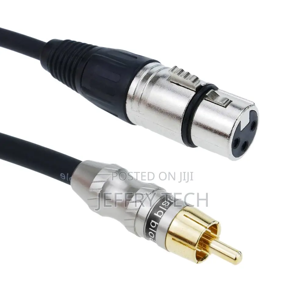 Audio Cable XLR Microphone 3pin Female to Rca Male 2m