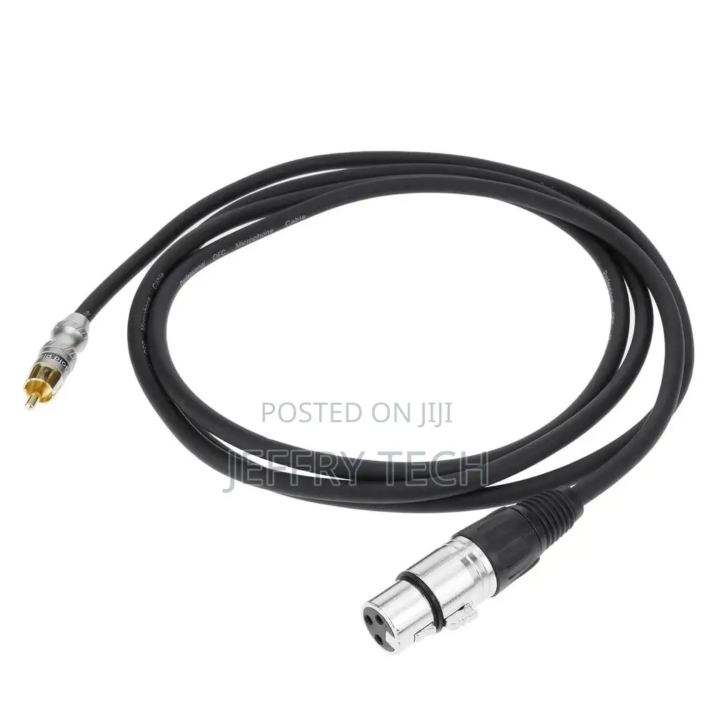Audio Cable XLR Microphone 3pin Female to Rca Male 2m