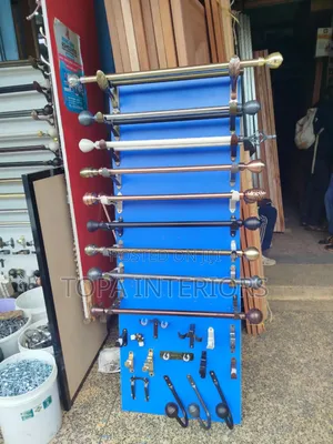 Powder Coated Finish Curtain Rods for Windows and Doors