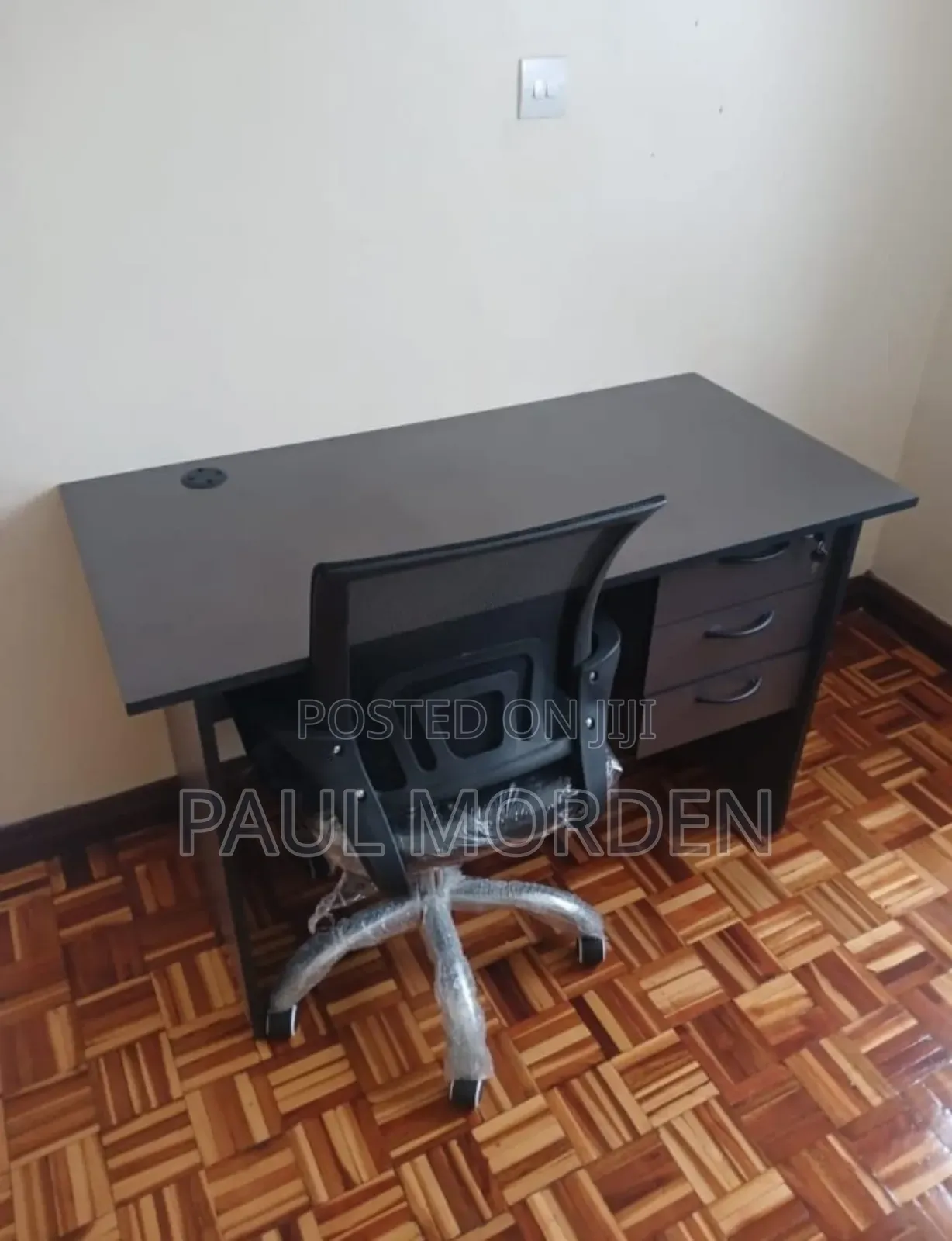 Office Study Table and Mesh Adjustable Chair