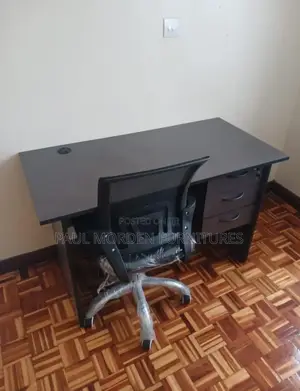 Office Study Table and Mesh Adjustable Chair