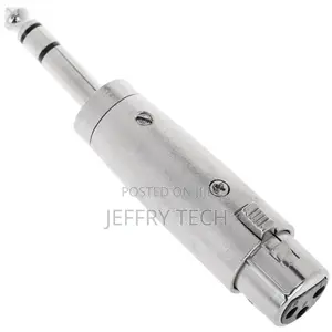 XLR Audio Adapter Jack 6.3mm Male to Male 3-Pin