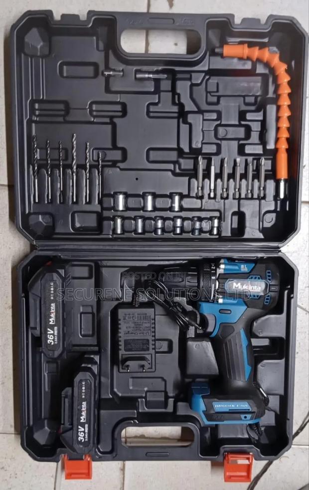 Mukinta 36v Brushless Cordless Drill Set.