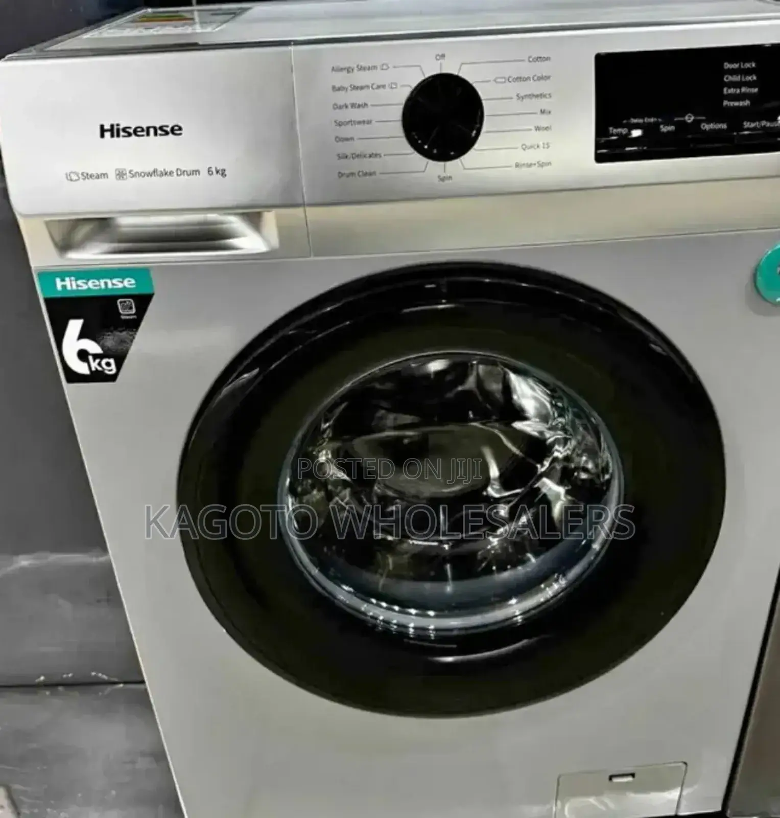 6kgs Hisense Front Load Wash and Spin Washing Machine 6kh*Ws