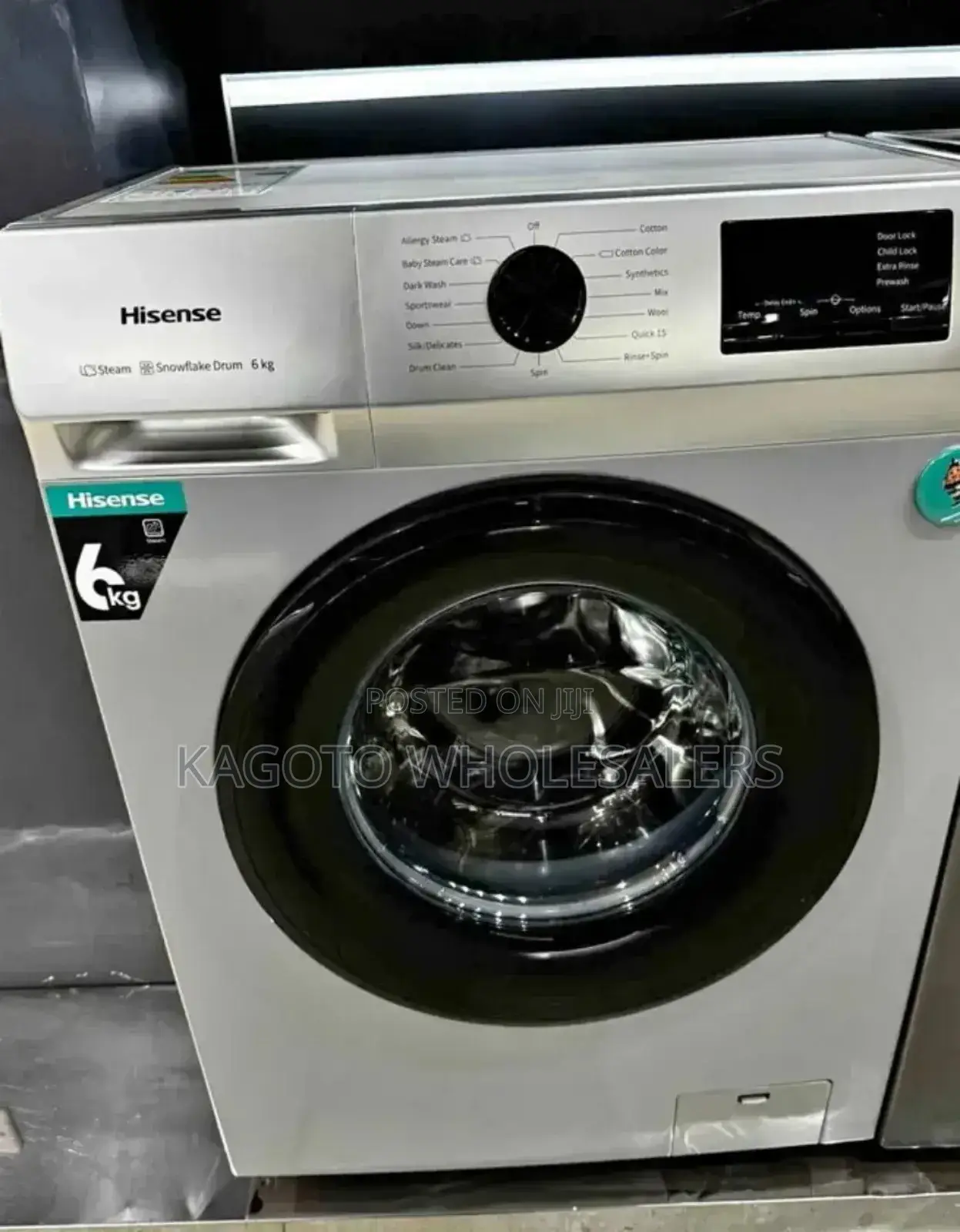 6kgs Hisense Front Load Wash ,Spin Washing Machine 6kh*Ws