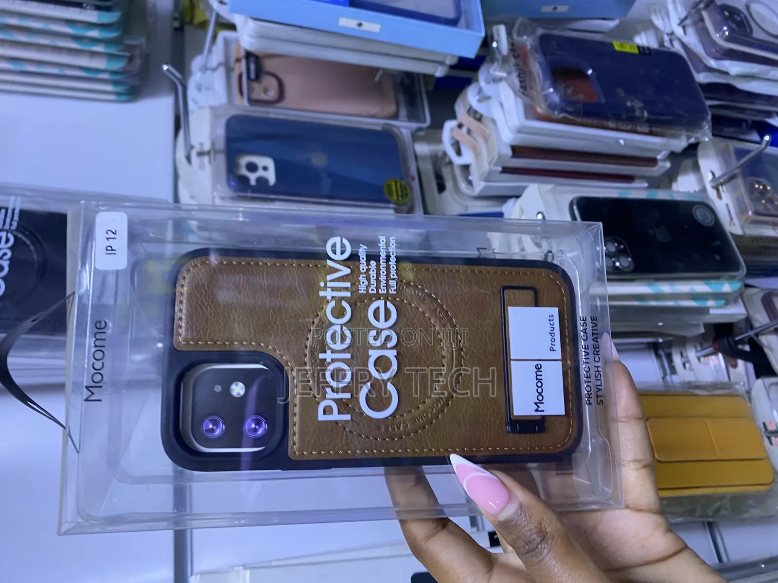 Vauserdy Magnetic for iPhone 12 Leather Case,Invisible Stand
