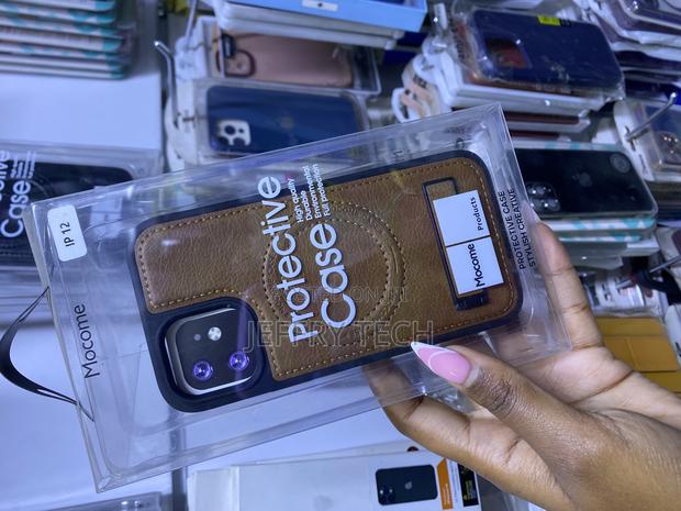 Vauserdy Magnetic for iPhone 12 Leather Case,Invisible Stand - thumbnail 3