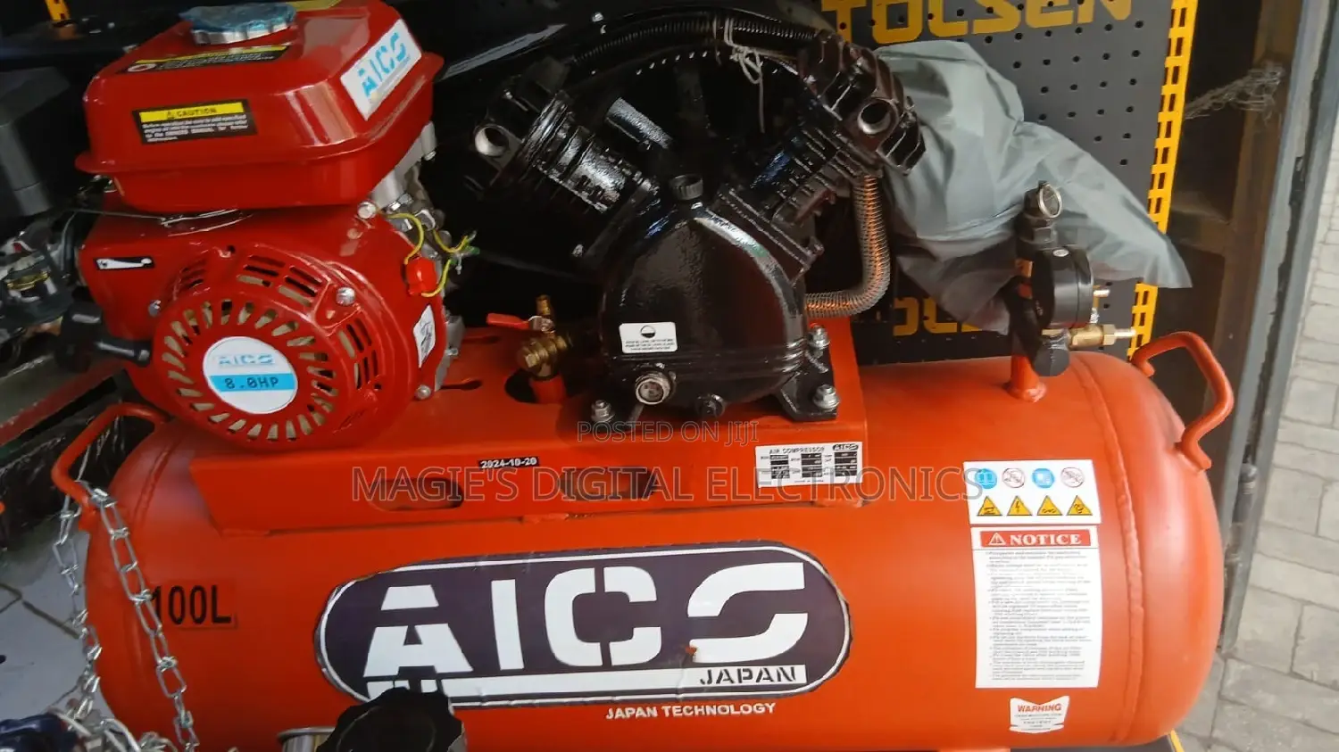 Highly Available 100l Aico Petrol Air Compressor