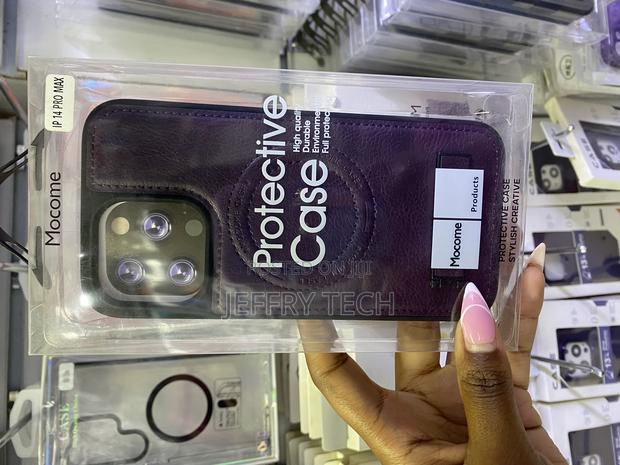 Wtcase Magnetic iPhone 14 Pro Max Leather Case With Stand - main view