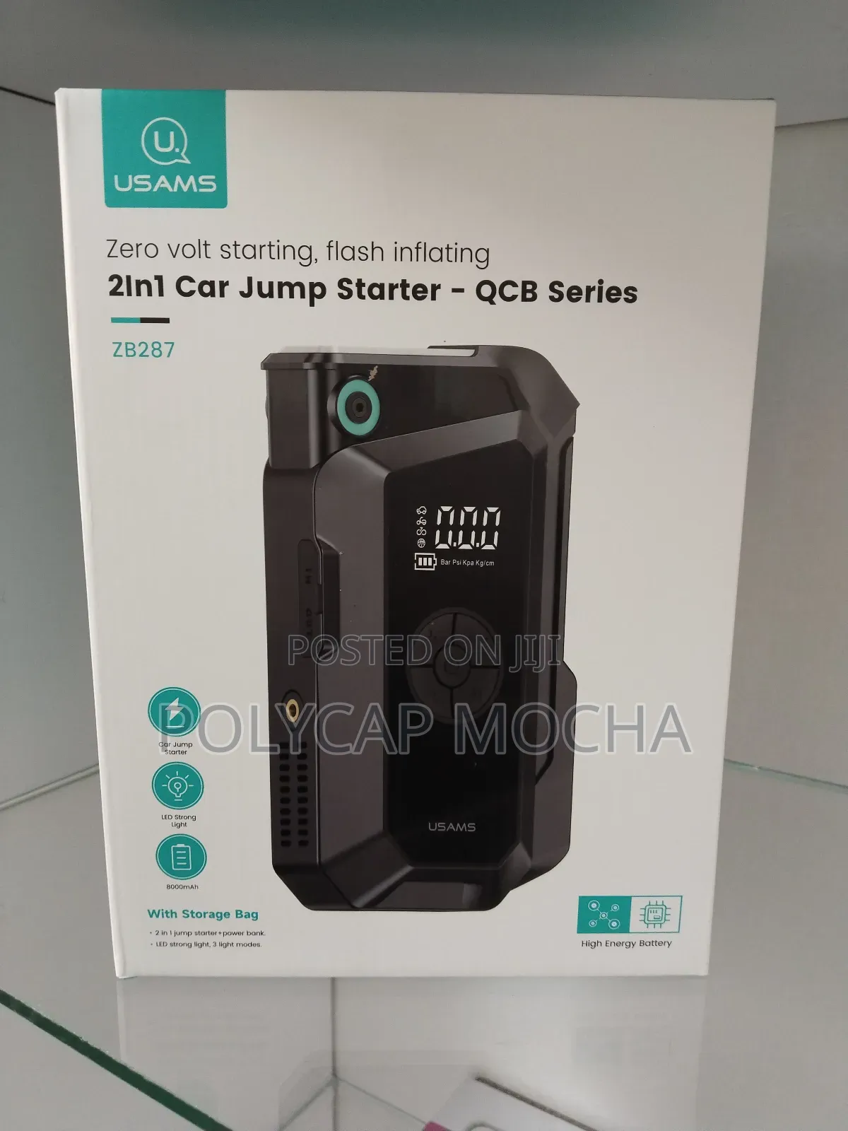 Usams Zb287 Car Jump 8000mah Car Jump Starter