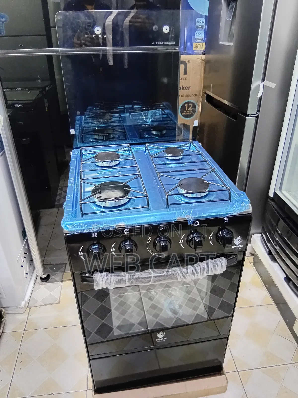 Euroken 50x55 Freestanding Full Gas Cooker