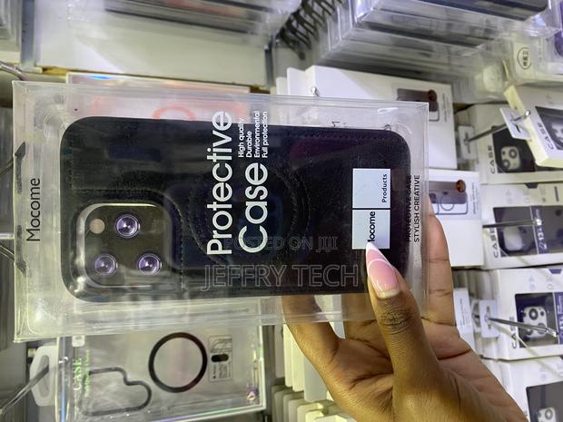 Cavor Phone 14 Pro Max Leather Magsafe Case With Stand - main view